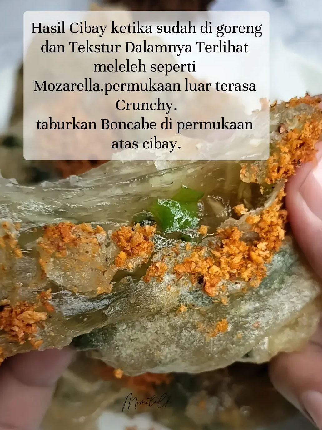 Resep CIBAY (Aci Ngambay) Asli Sunda: Camilan Aci Goreng Isi Ayam Suwir, Cumi Asin & Bumbu Pedas Kriuk