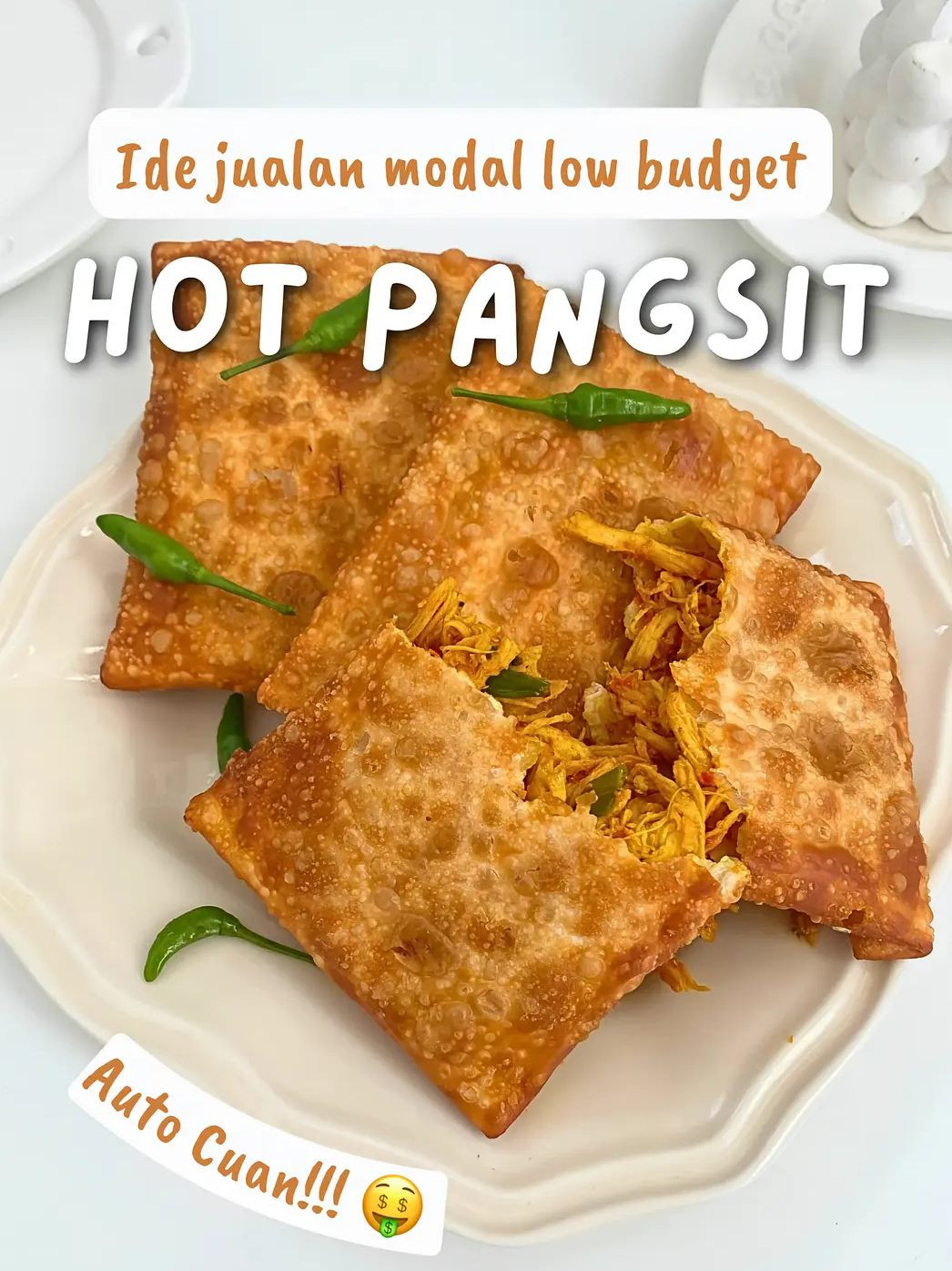 Resep Hot Pangsit Ayam Suir Pedas - Ide Jualan Modal Low Budget