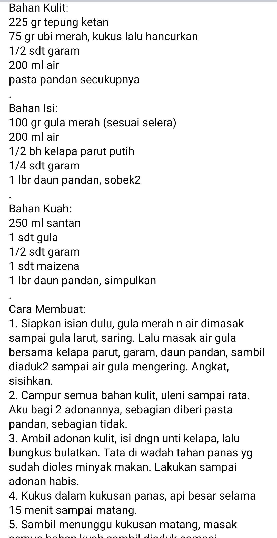 Resep Kue Tradisional Indonesia: Kue Lumpang Gula Merah, Lupis Ketan dan Klepon Ubi Orange