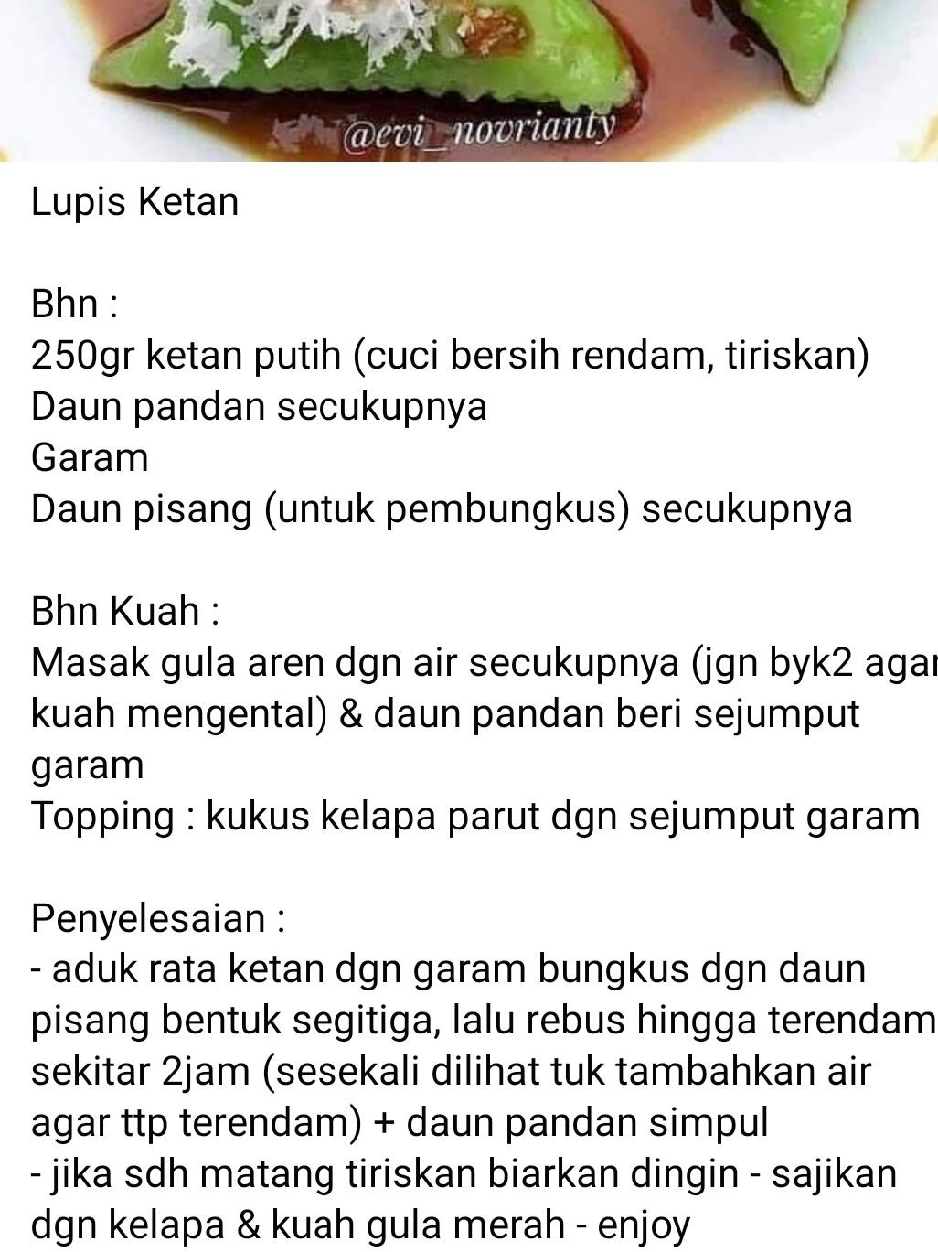 Resep Kue Tradisional Indonesia: Kue Lumpang Gula Merah, Lupis Ketan dan Klepon Ubi Orange