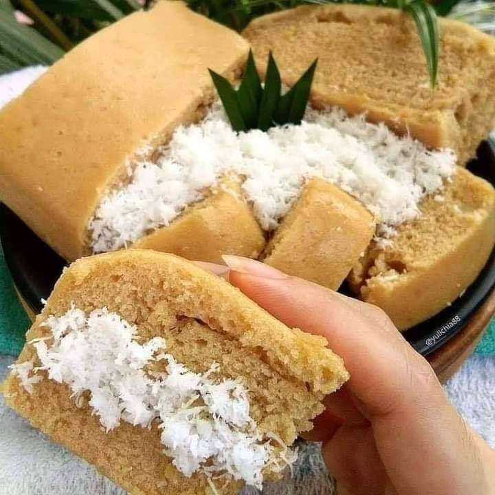 Resep Kue Tradisional Indonesia: Kue Lumpang Gula Merah, Lupis Ketan dan Klepon Ubi Orange