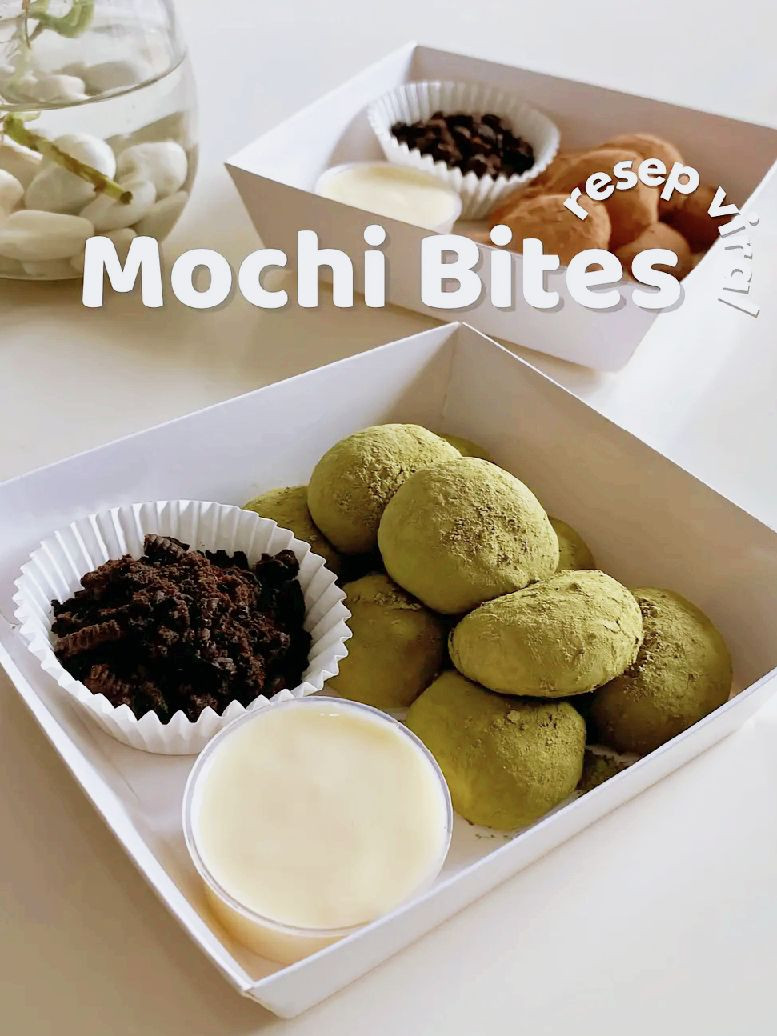 Resep Mochi Bites: Hướng dẫn chi tiết làm bánh mochi matcha và chocolate với sốt phô mai