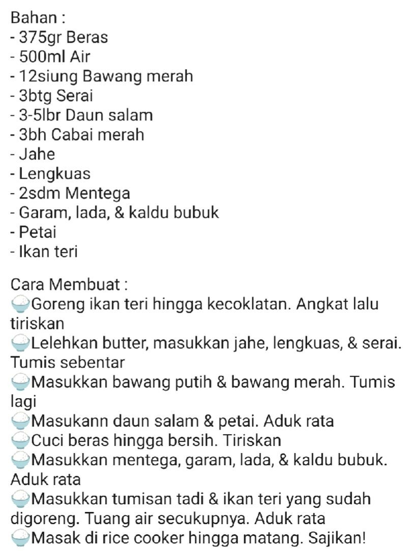 Resep Nasi Liwet Petai Ikan Teri: Cara Masak Nasi Wangi Gurih Bikin Nagih