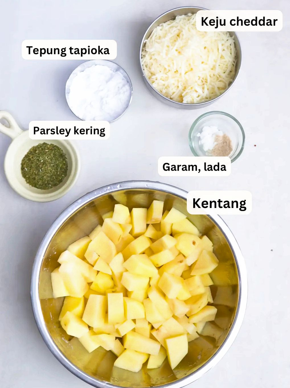Resep Pancake Kentang Keju Cheddar Garing Diluar Lembut Didalam