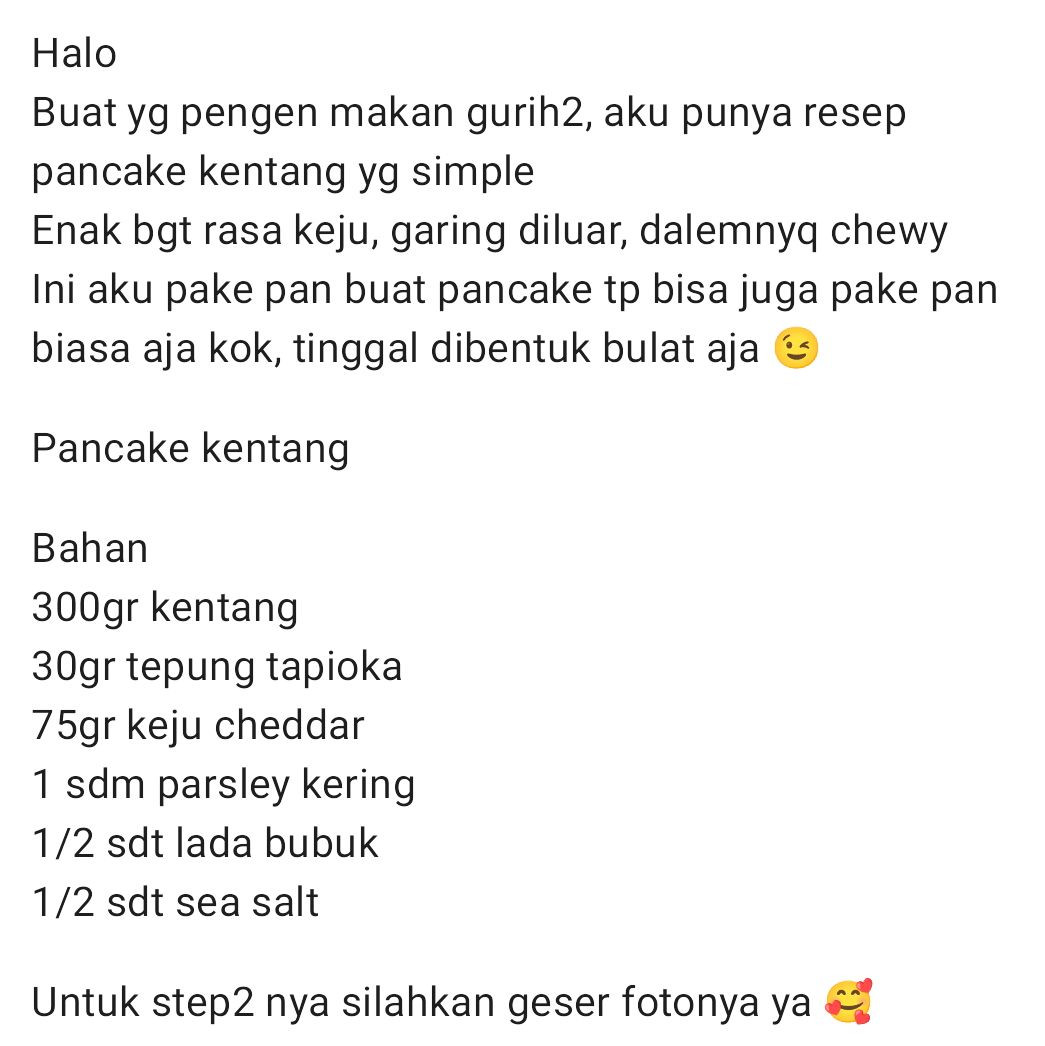 Resep Pancake Kentang Keju Cheddar Garing Diluar Lembut Didalam