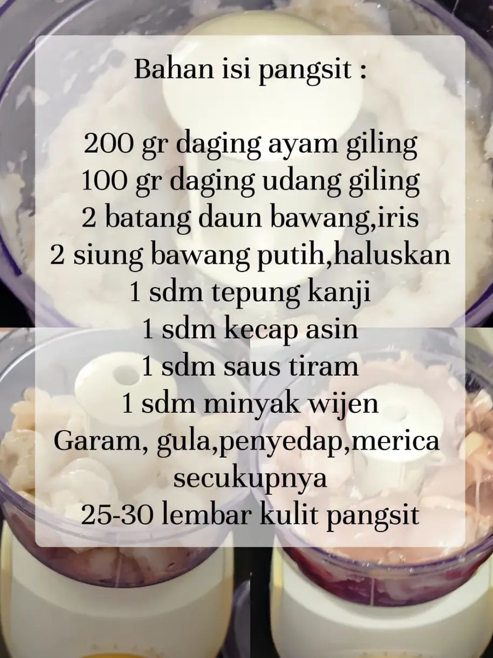 Resep Pangsit Kuah Tintin Rayner: Bumbu Daging Ayam Udang, Kulit Pangsit dan Sayur
