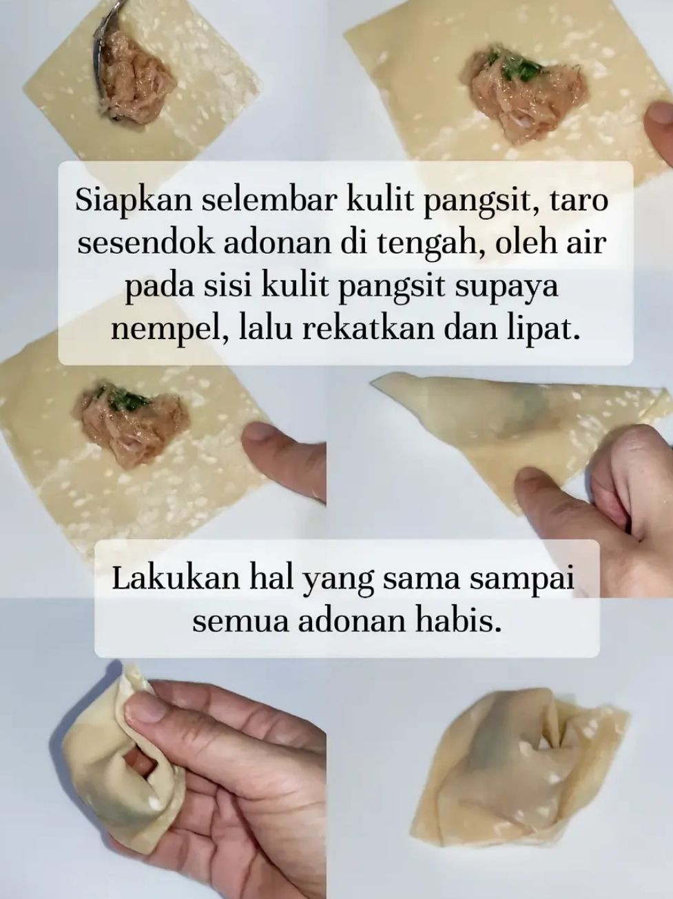 Resep Pangsit Kuah Tintin Rayner: Bumbu Daging Ayam Udang, Kulit Pangsit dan Sayur