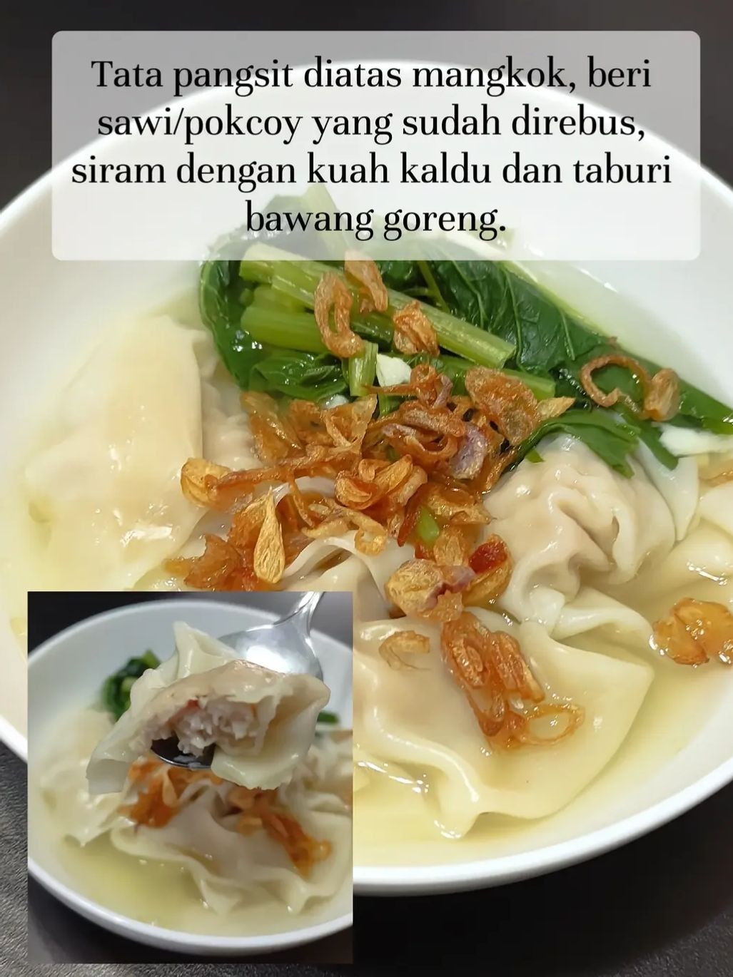 Resep Pangsit Kuah Tintin Rayner: Bumbu Daging Ayam Udang, Kulit Pangsit dan Sayur