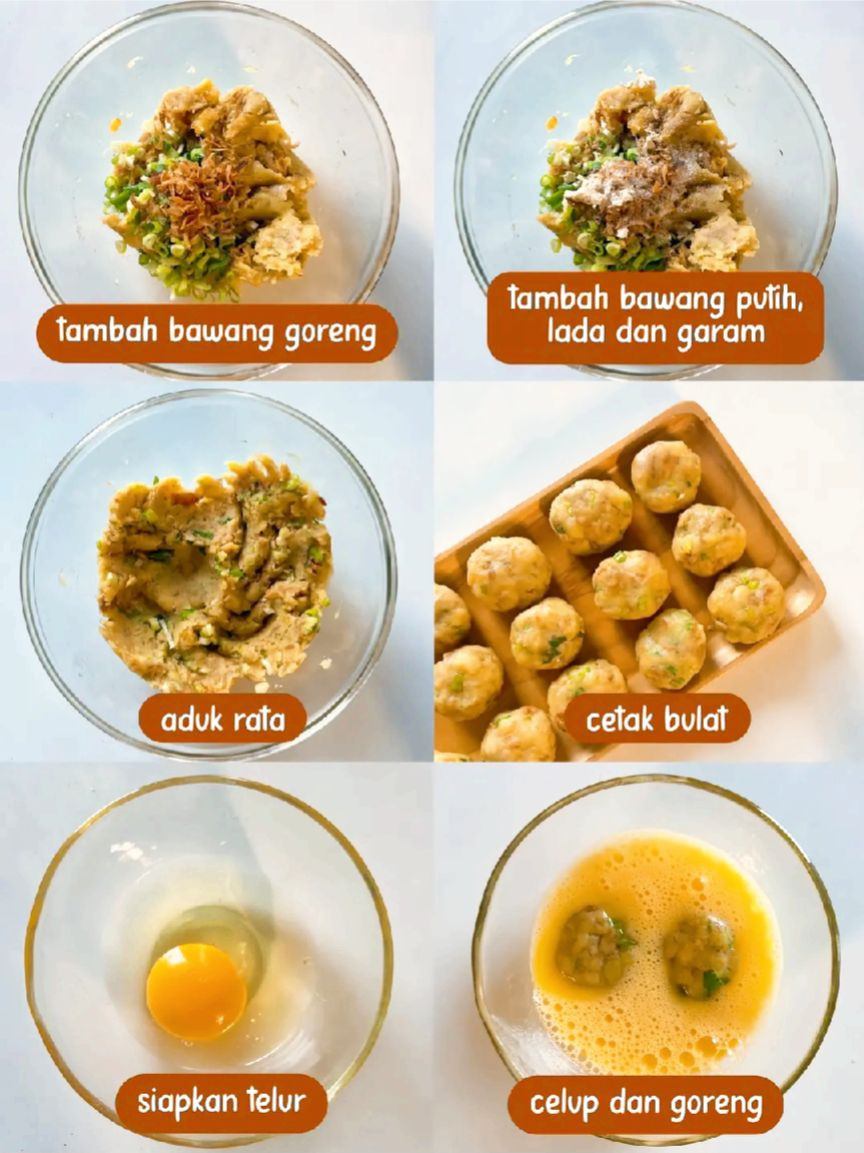 Resep Perkedel Kentang Sederhana: Camar Daging, Bawang Goreng dan Telur