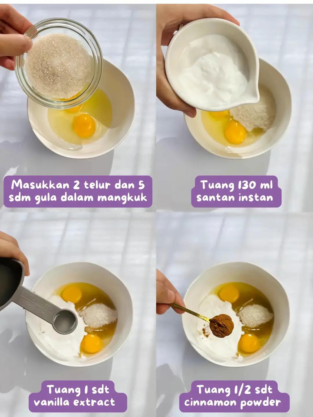Resep Puding Roti Tawar Wangi Pakai Santan dan Kismis