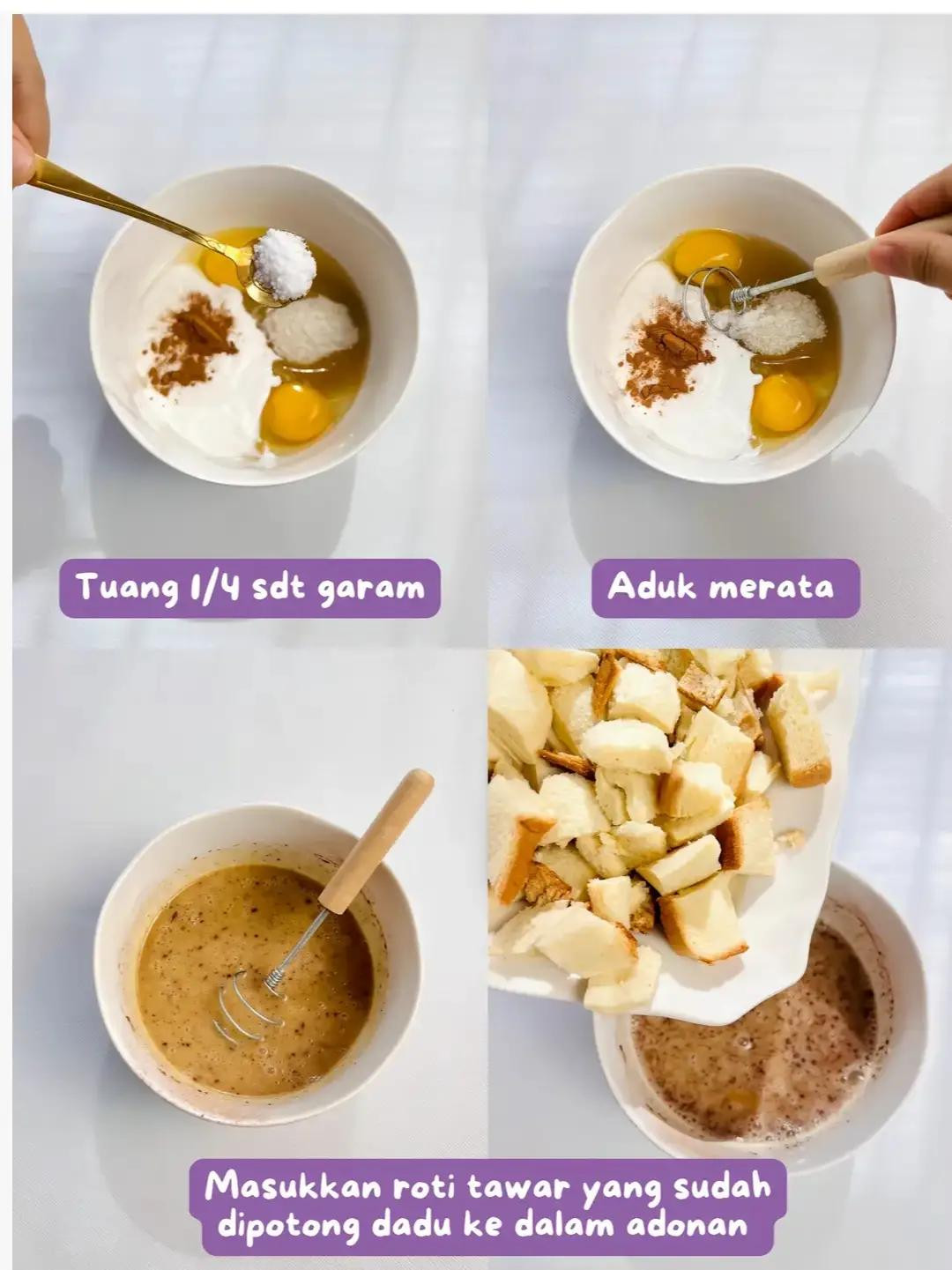 Resep Puding Roti Tawar Wangi Pakai Santan dan Kismis