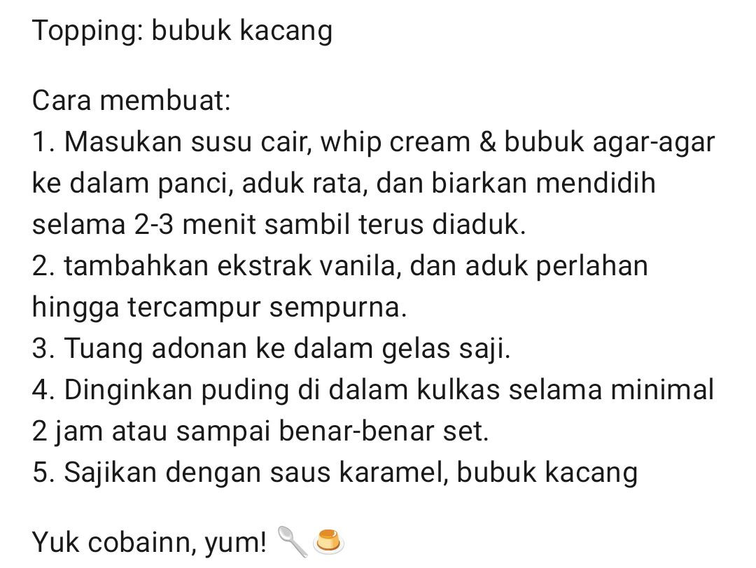 Resep Puding Susu Caramel ala Restoran dengan Topping Bubuk Kacang