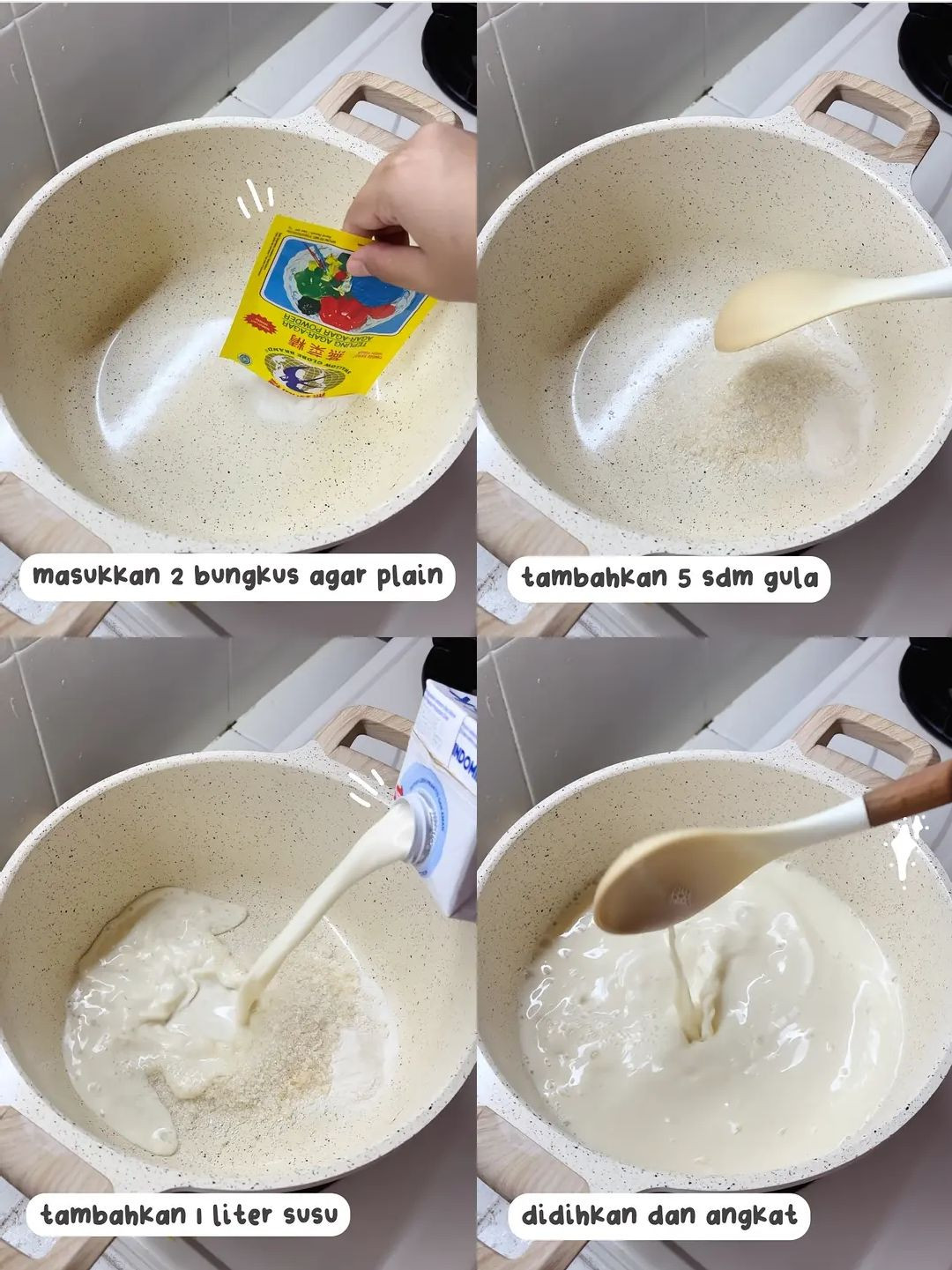 Resep Puding Susu Matcha Dẻo Mềm, Dễ Làm Cho Menu Takjil Buka Puasa