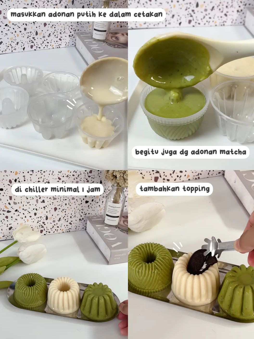 Resep Puding Susu Matcha Dẻo Mềm, Dễ Làm Cho Menu Takjil Buka Puasa