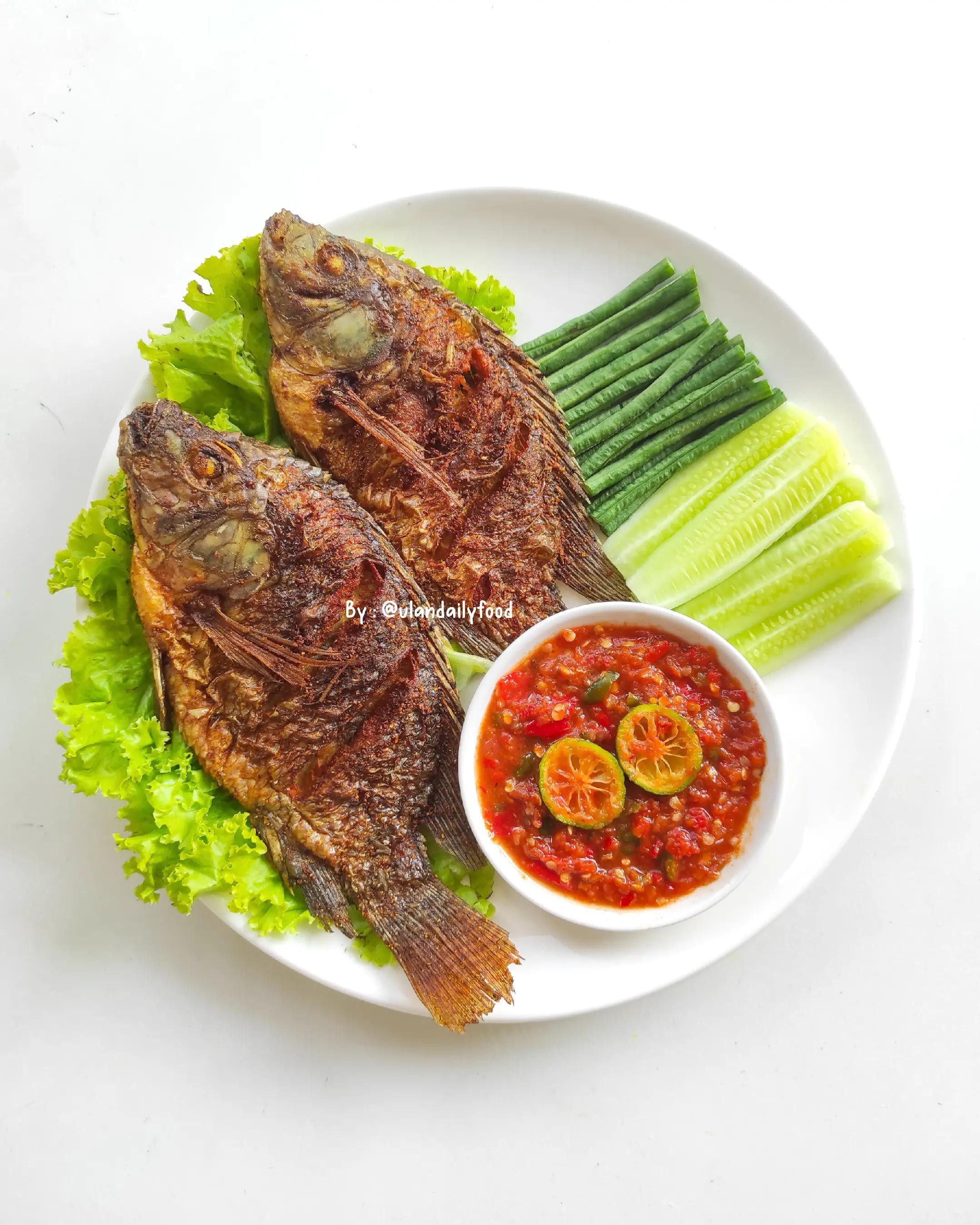 Resep Sambal Dadak Pedas Segar Sajian Ikan Mujair Goreng Lalapan
