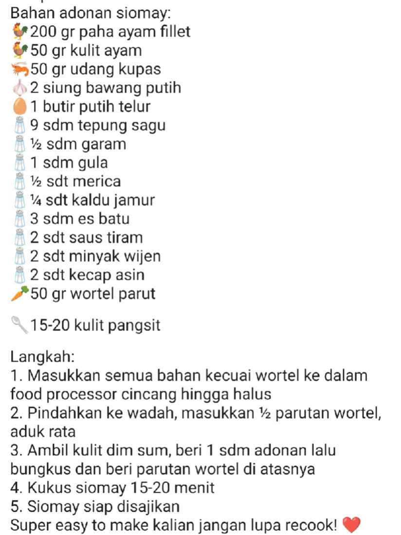 Resep Siomay Dimsum Ayam Udang Ngon, Wangi dan Kenyal