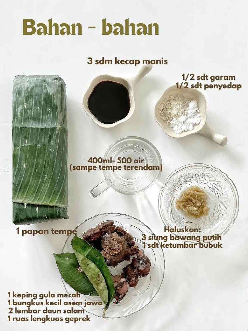 Resep Tempe Bacem: Cara Membuat Tempe Bacem Manis Asam Renyah dengan Bumbu Rempah Khas Jawa