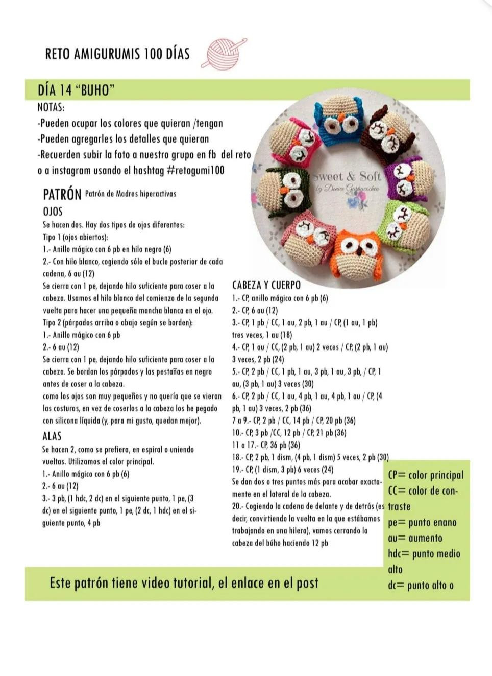 Reto Amigurumis 100 Días: Patrones de Cerezas, Zanahoria, Luna, Búho y Gato