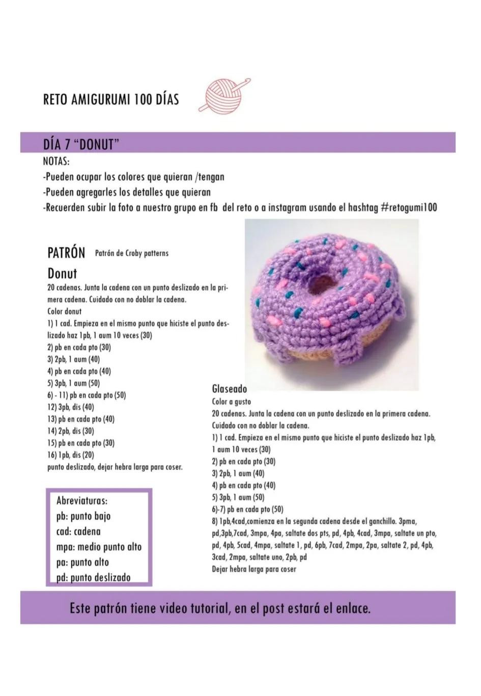 Reto Amigurumis 100 Días: Patrones de Cono de Helado, Trébol en Macetero, Abejita, Cupcake y Ballenita