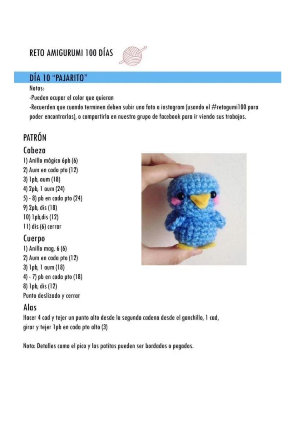 Reto Amigurumis 100 Días: Patrones de Cono de Helado, Trébol en Macetero, Abejita, Cupcake y Ballenita