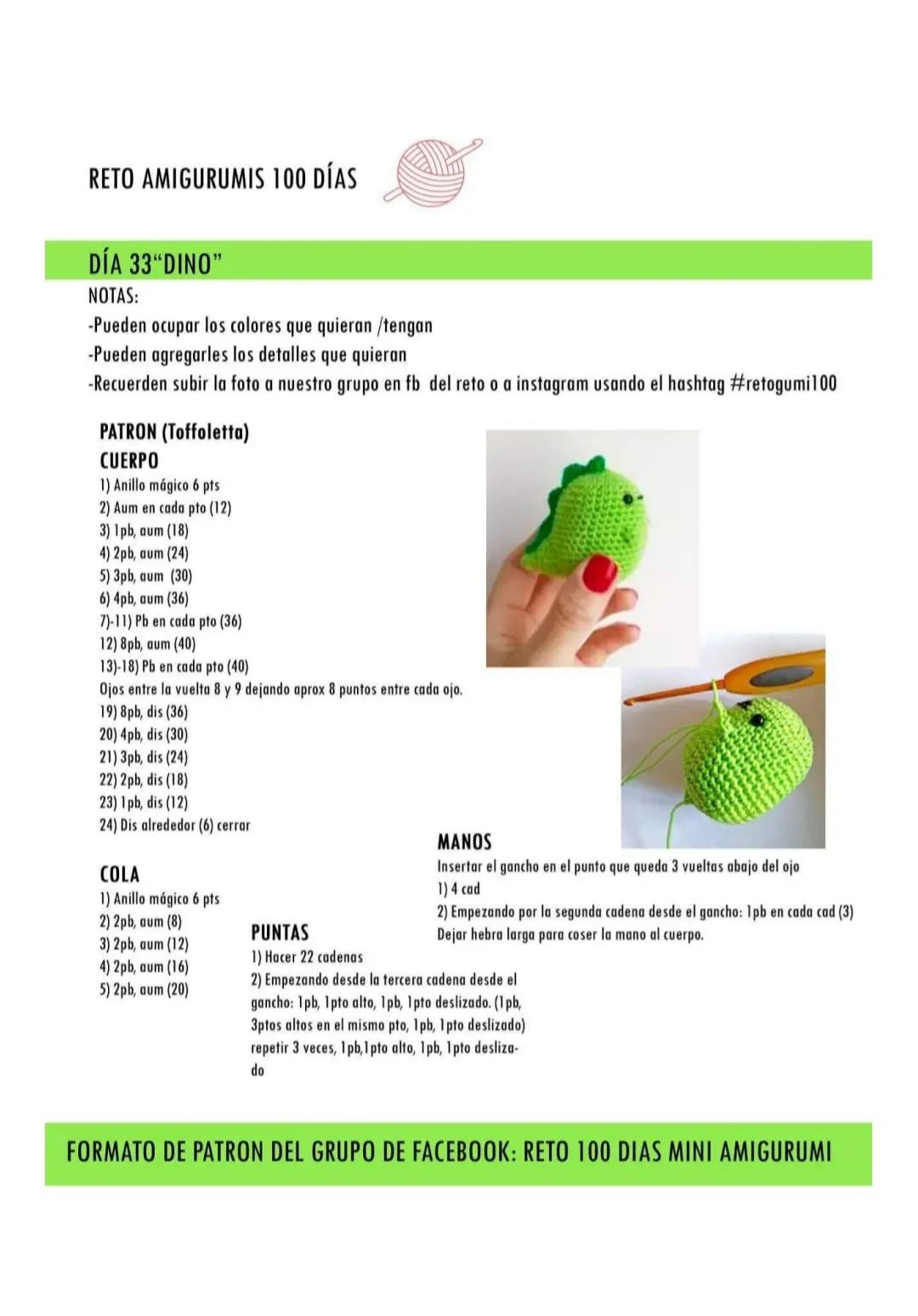 Reto Amigurumis 100 Días: Patrones Gratis de Medusa, Helado Paleta, Dino, Tostada y Taza