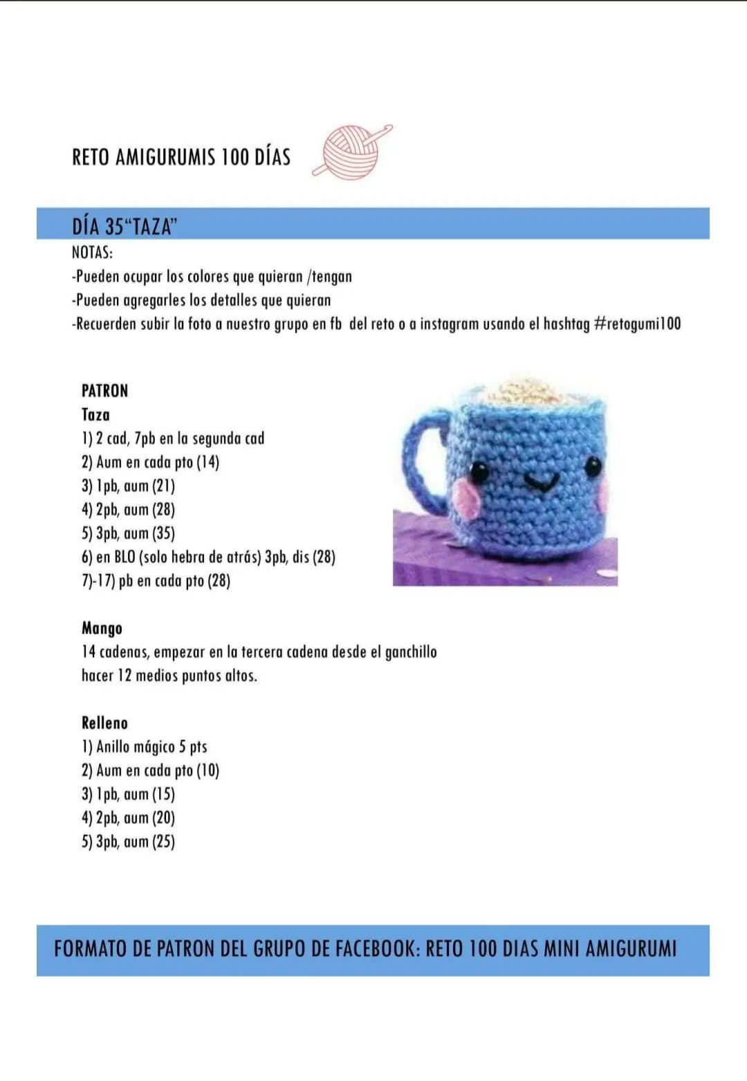 Reto Amigurumis 100 Días: Patrones Gratis de Medusa, Helado Paleta, Dino, Tostada y Taza