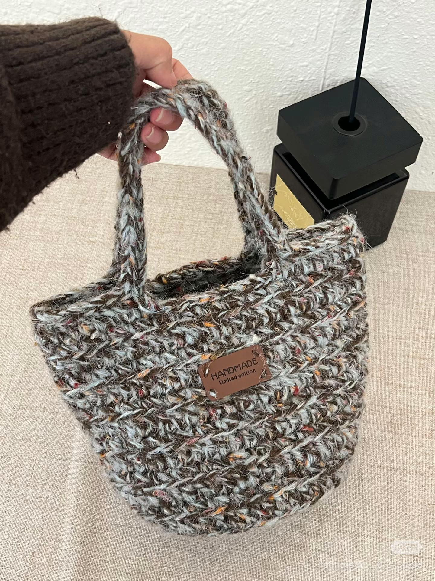 Retro Sea Salt Mohair Handbag Crochet Chart Pattern