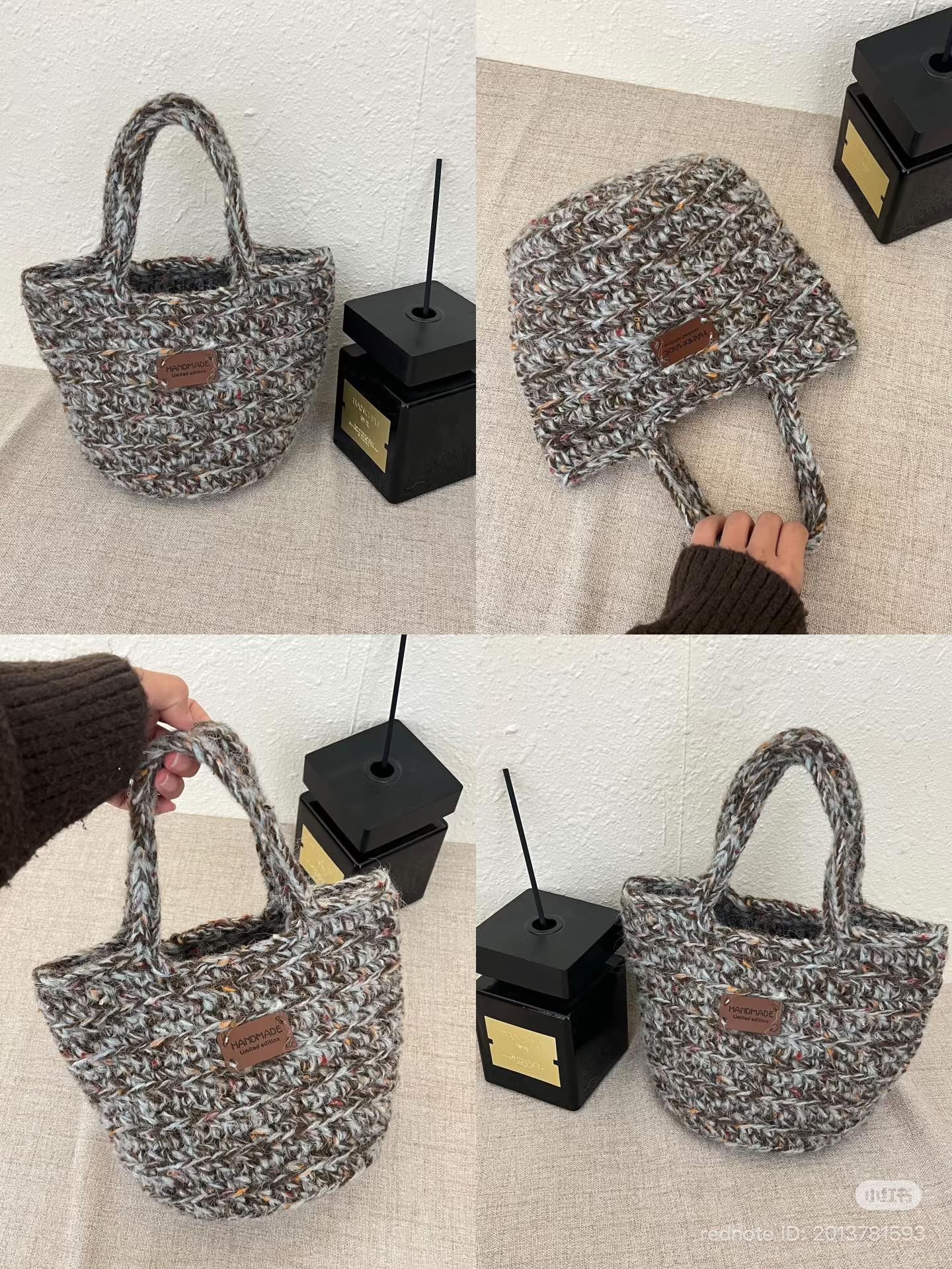 Retro Sea Salt Mohair Handbag Crochet Chart