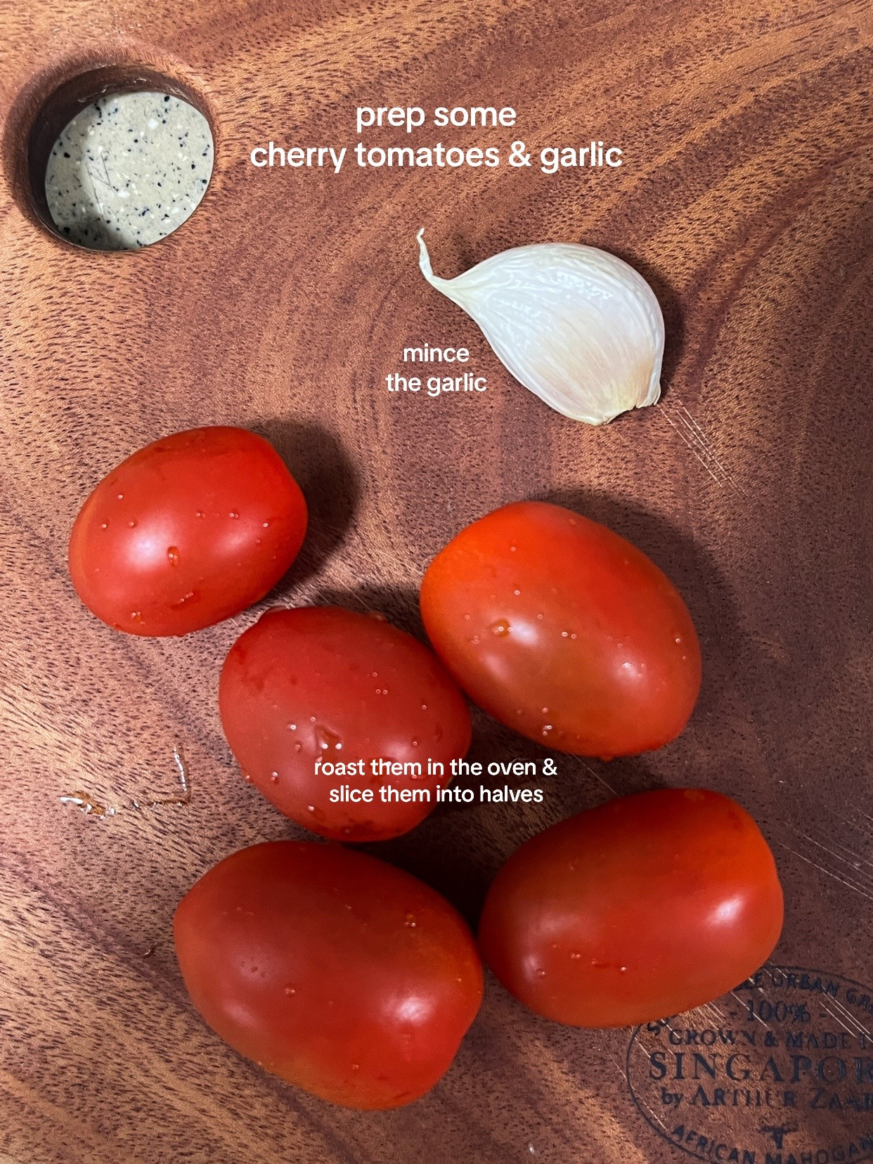 Roasted Tomato Toast with Garlic Yoghurt Spread