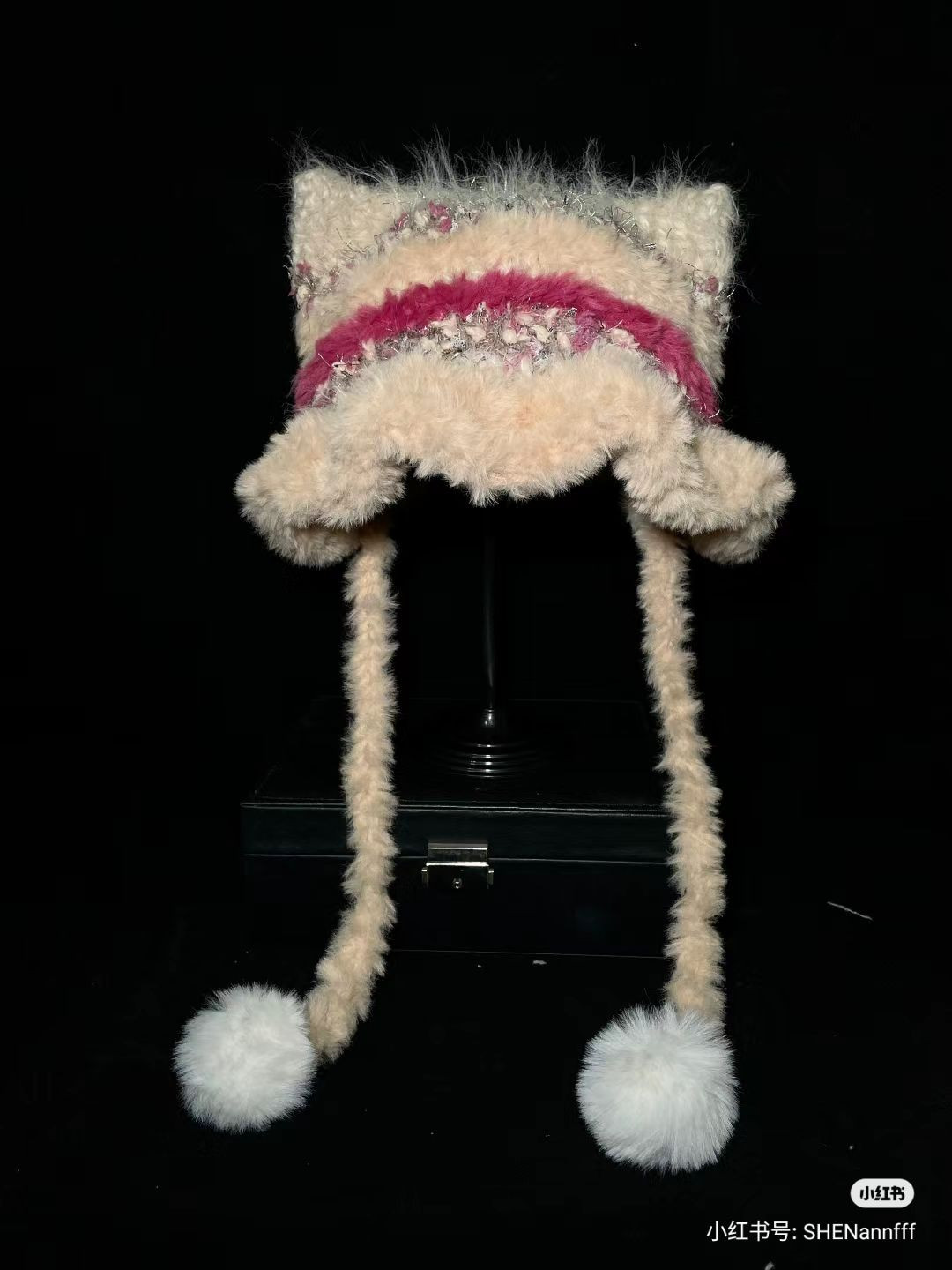 Rose Garden Crochet Cat Ears Hat Pattern Chart