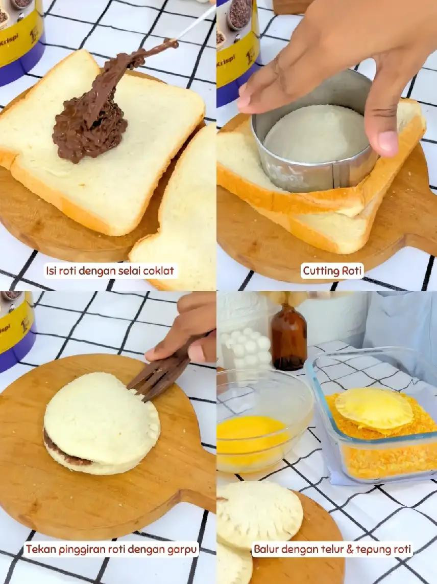 Roti Goreng Isi Cokelat Lumer - Cách Làm Bánh Mì Chiên Giòn Rụm Nhân Socola Tan Chảy