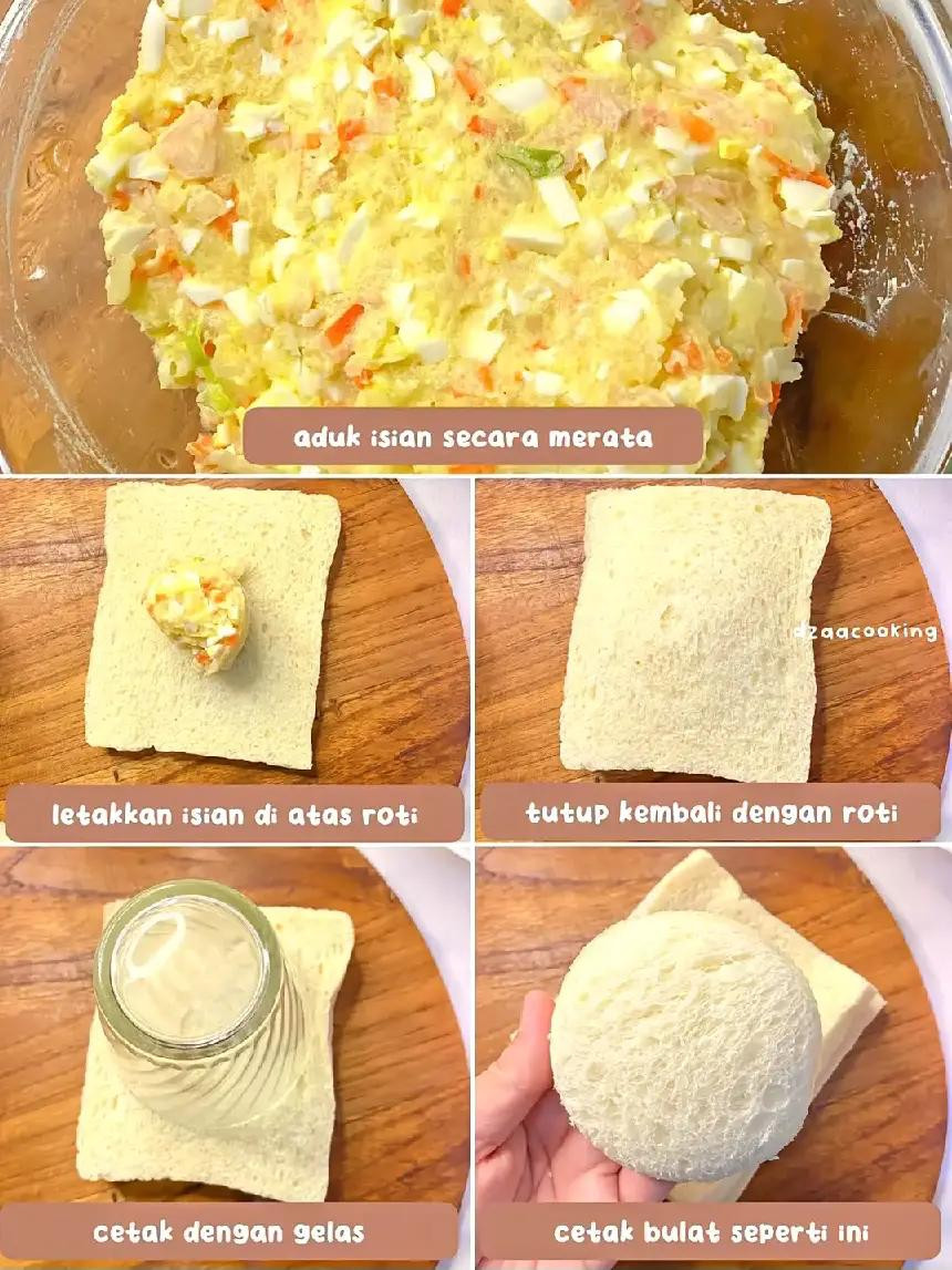 Roti Kroket Goreng: Cách làm món ăn vặt giòn tan từ bánh mì, nhân khoai tây trứng và thịt cá