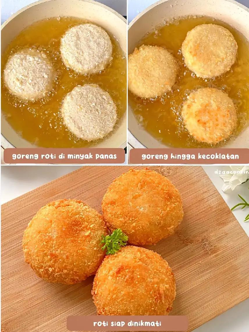 Roti Kroket Goreng: Cách làm món ăn vặt giòn tan từ bánh mì, nhân khoai tây trứng và thịt cá