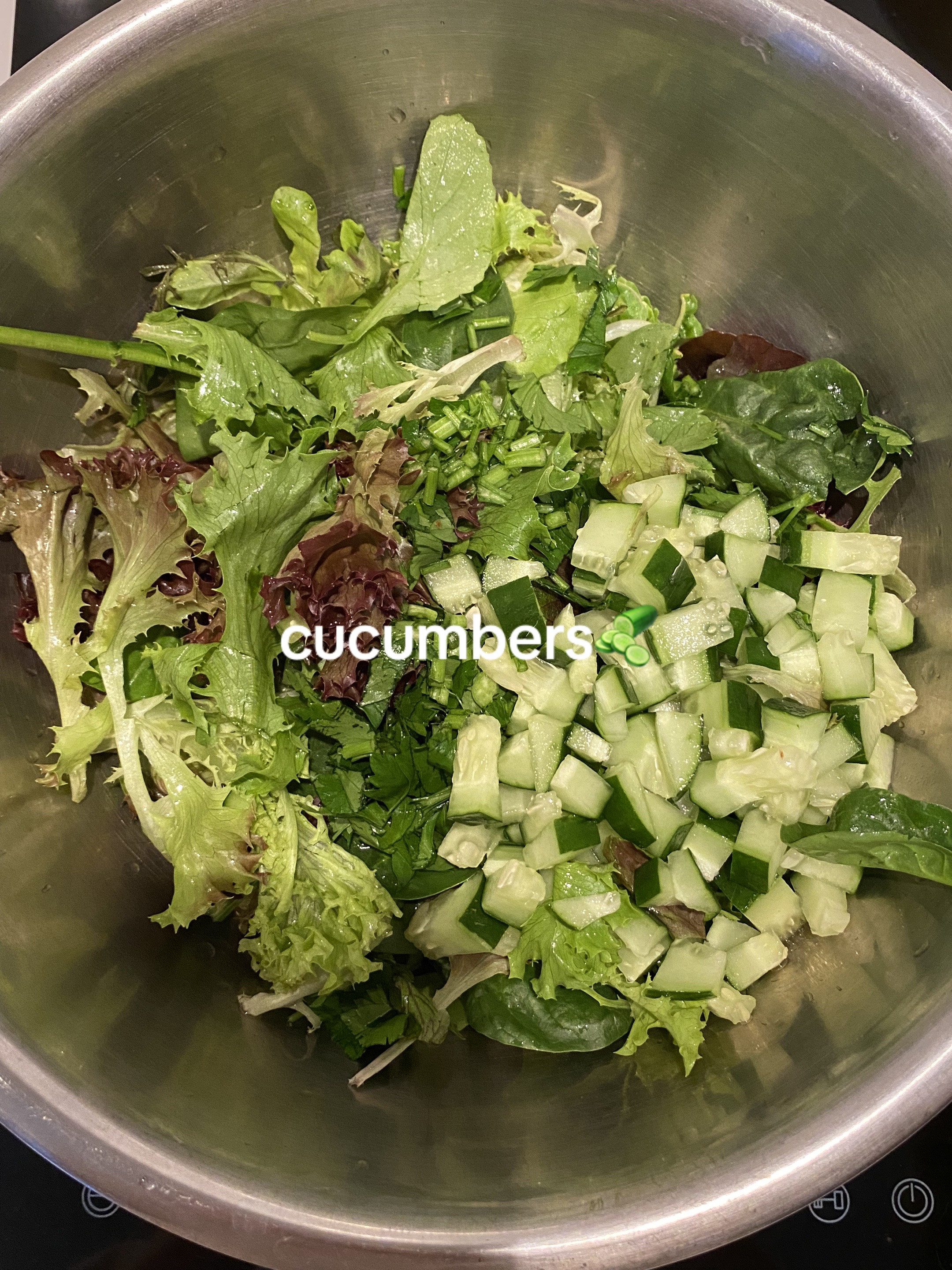 Salad 101: Fresh Greens, Cucumber, and Homemade Dijon Honey Dressing for Iftar