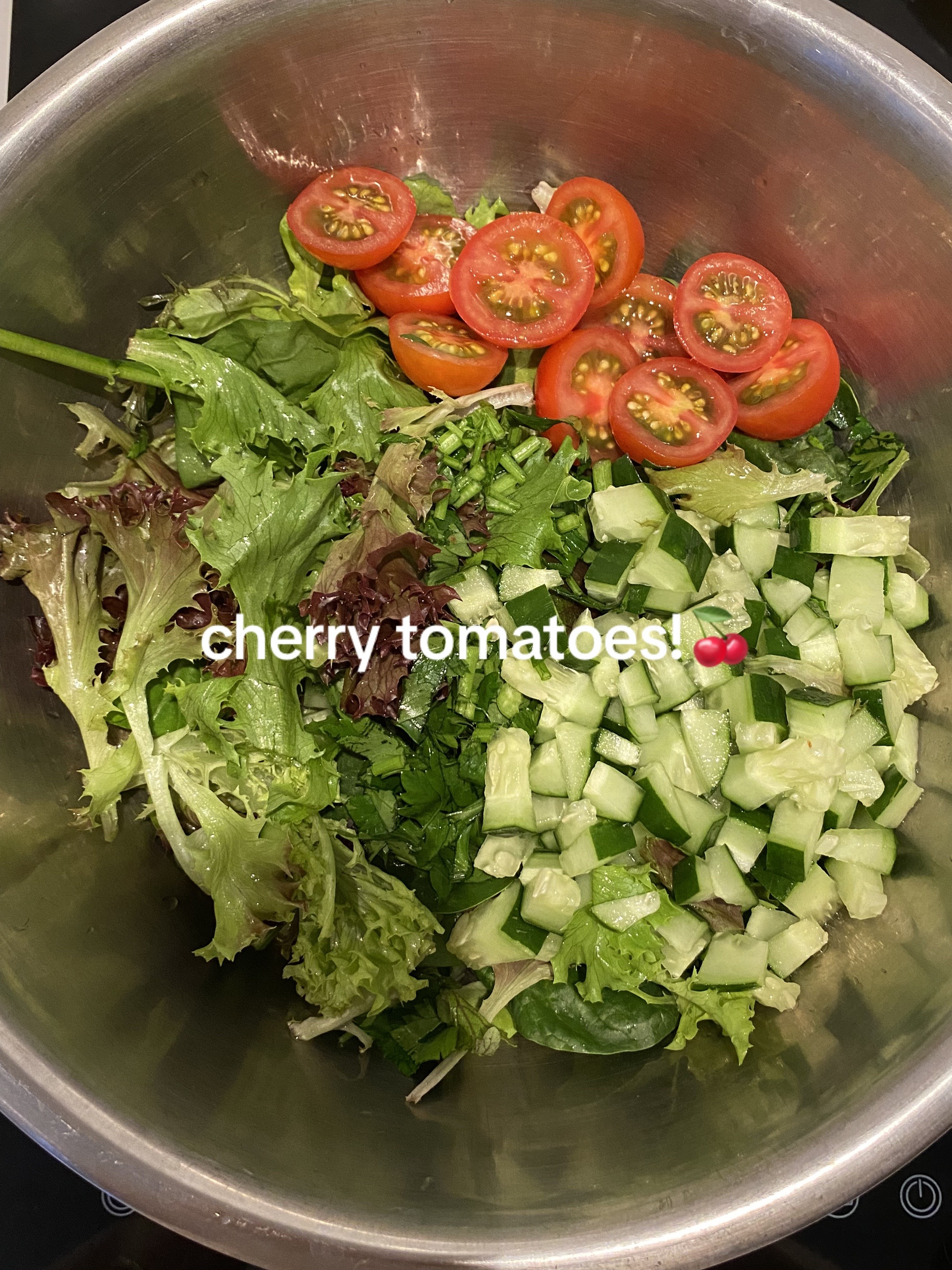 Salad 101: Fresh Greens, Cucumber, and Homemade Dijon Honey Dressing for Iftar
