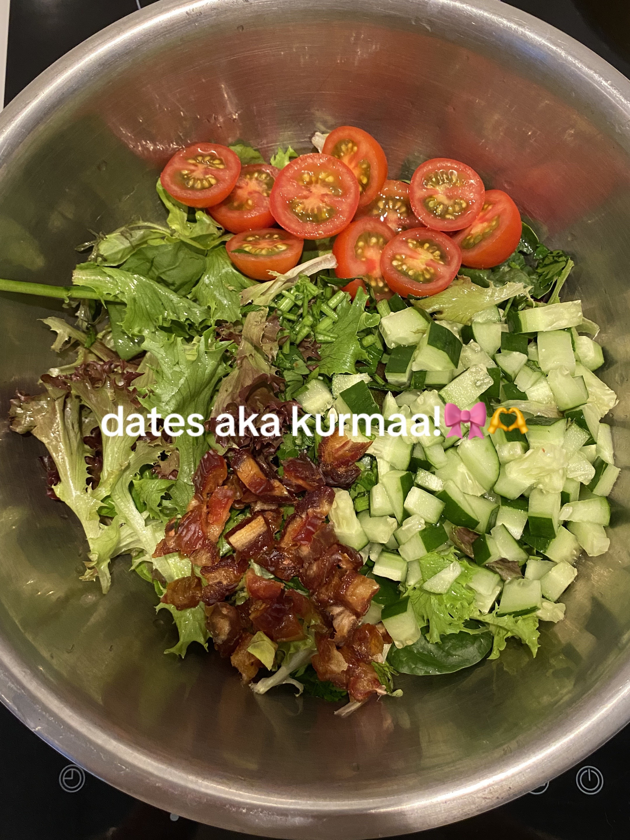 Salad 101: Fresh Greens, Cucumber, and Homemade Dijon Honey Dressing for Iftar