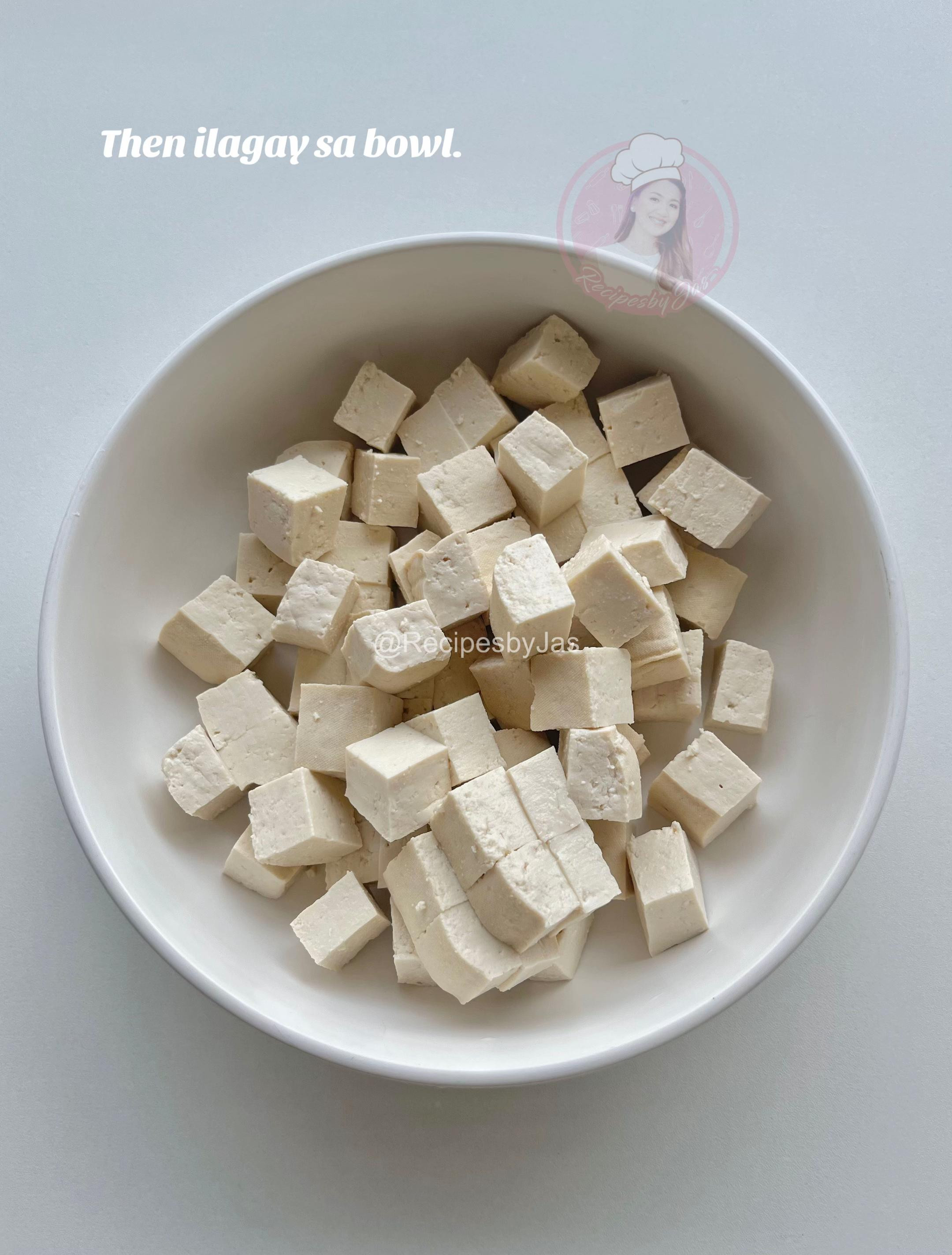 Salted Egg Tokwa with Kangkong