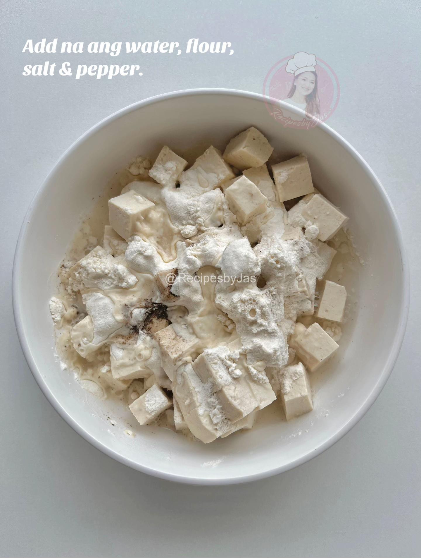 Salted Egg Tokwa with Kangkong