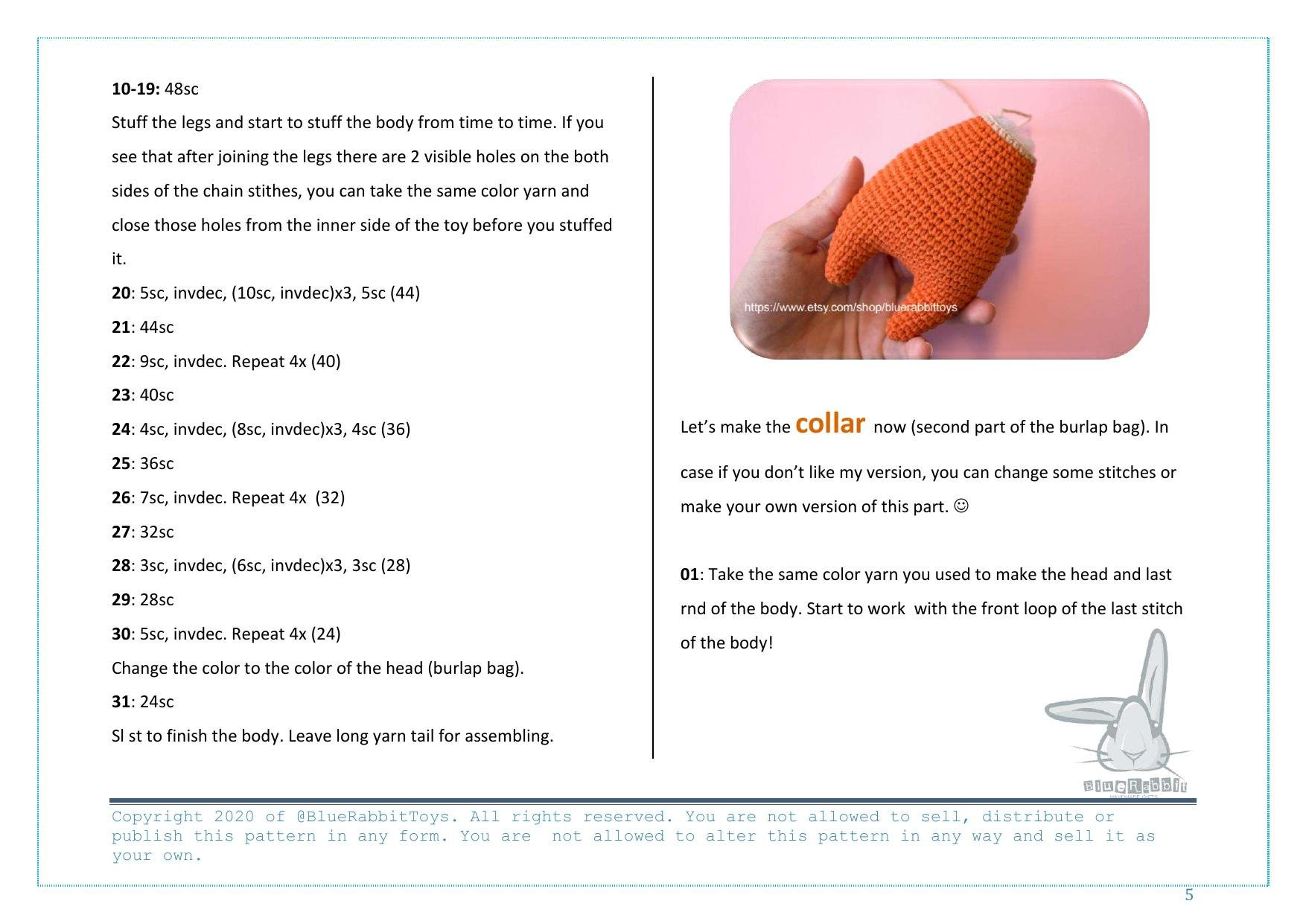 Sam Halloween Crochet Pattern: Scary Boy with Burlap Bag Head Amigurumi Tutorial
