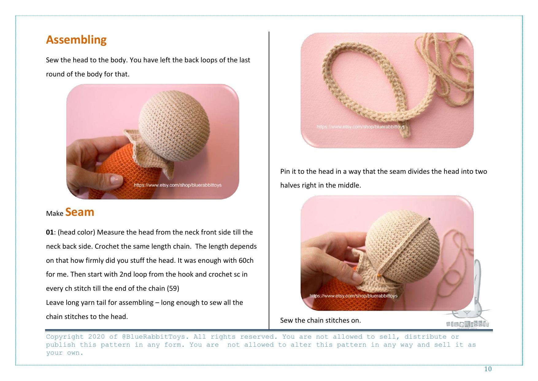 Sam Halloween Crochet Pattern: Scary Boy with Burlap Bag Head Amigurumi Tutorial