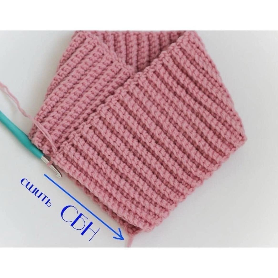 Самый простой снуд: мастер-класс по вязанию прямоугольника крючком, схема и размеры