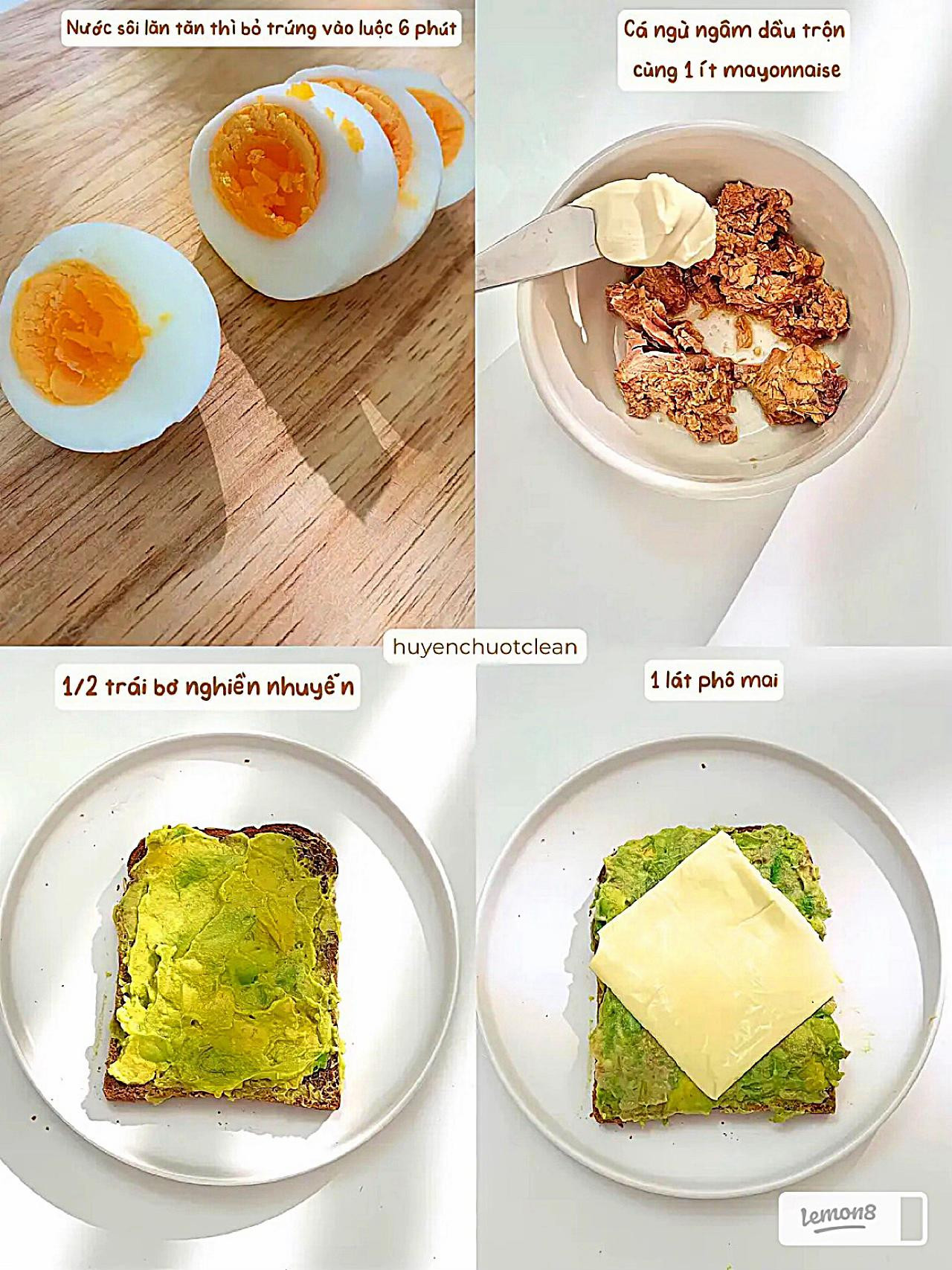 Sandwich Cá Ngừ Trứng Bơ Trái - Bữa Sáng Nhanh Gọn Chỉ Mất 10 Phút