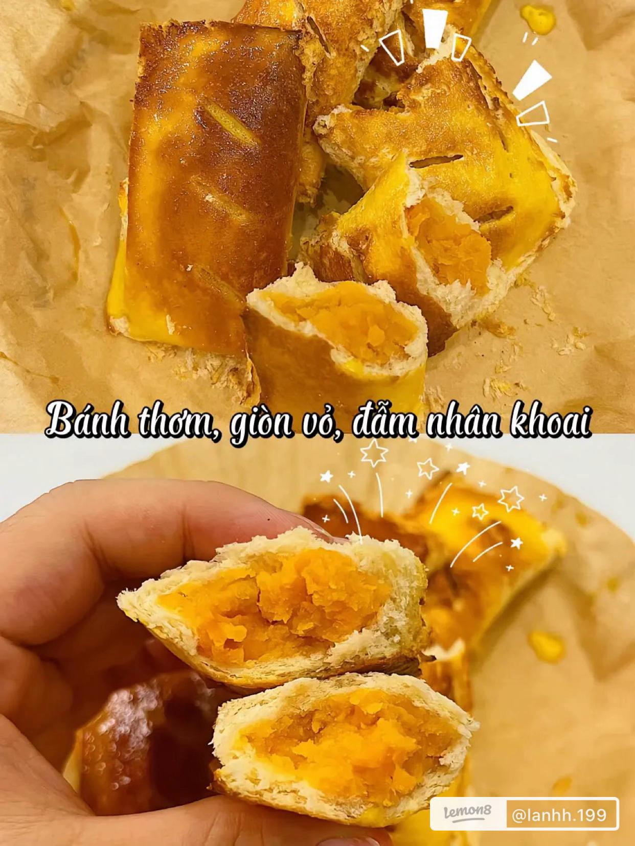 Sandwich Khoai Lang Nướng: Cách làm bánh mì sandwich nhân khoai lang thơm ngon, giòn vỏ