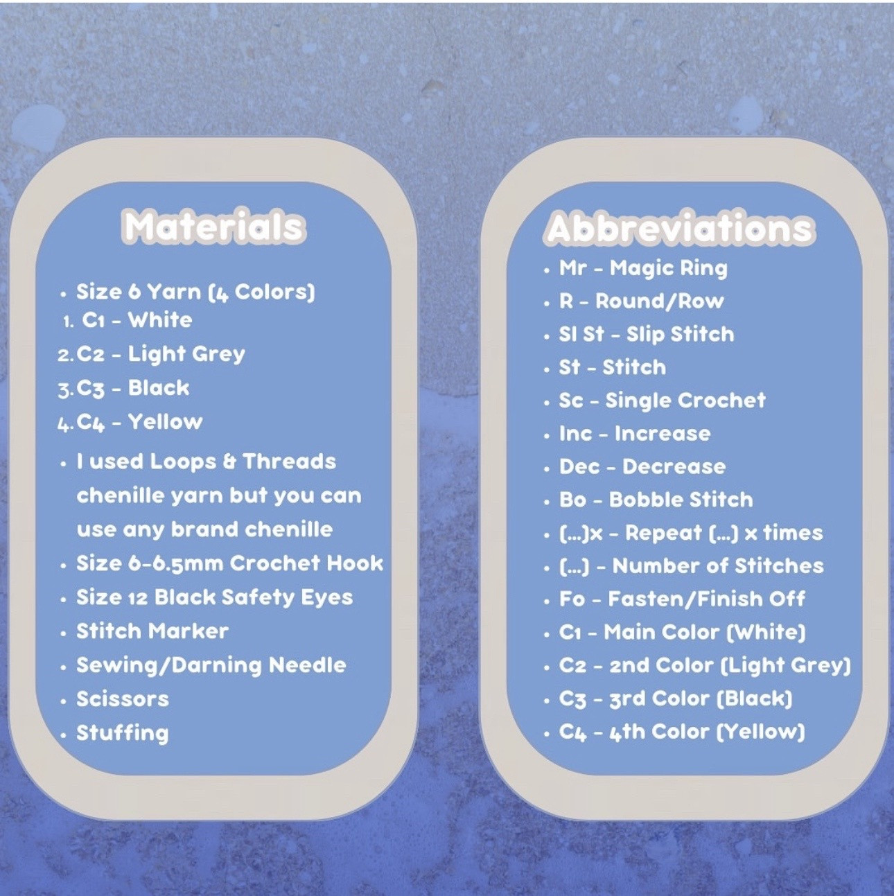 Sandy the Seagull Free Crochet Amigurumi Pattern