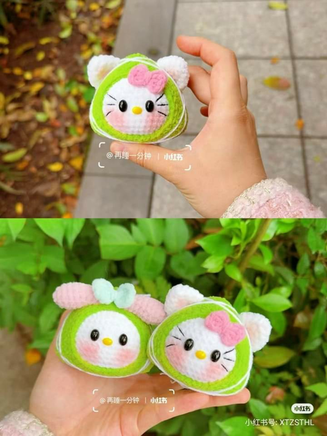 Sanrio Characters Zongzi Amigurumi Crochet Pattern: Hello Kitty, My Melody, Cinnamoroll, Kuromi Tutorial Chart