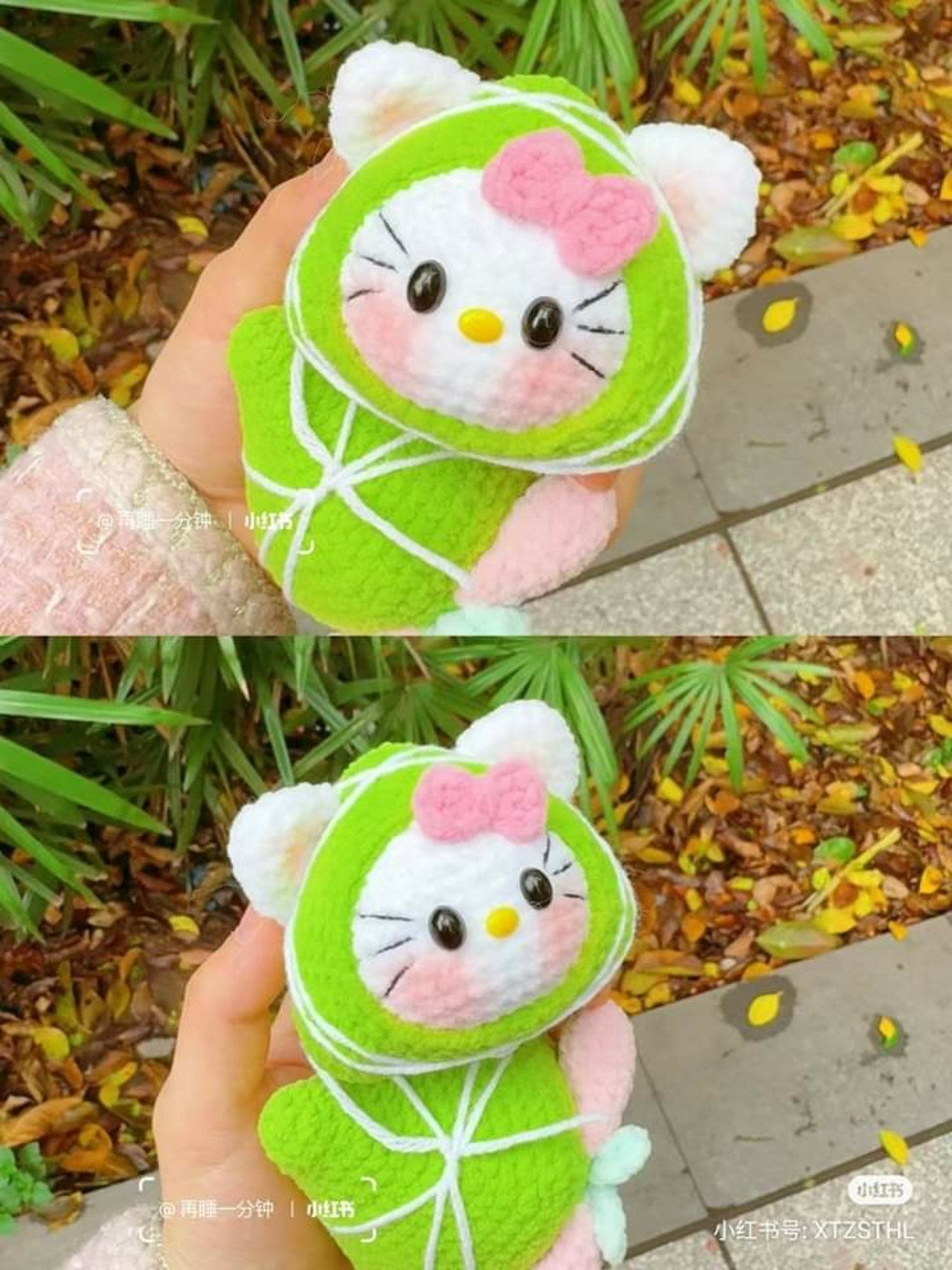 Sanrio Characters Zongzi Amigurumi Crochet Pattern: Hello Kitty, My Melody, Cinnamoroll, Kuromi Tutorial Chart