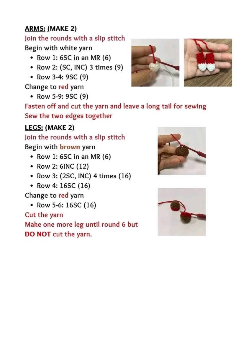 Santa Christmas Cat Amigurumi Crochet Pattern