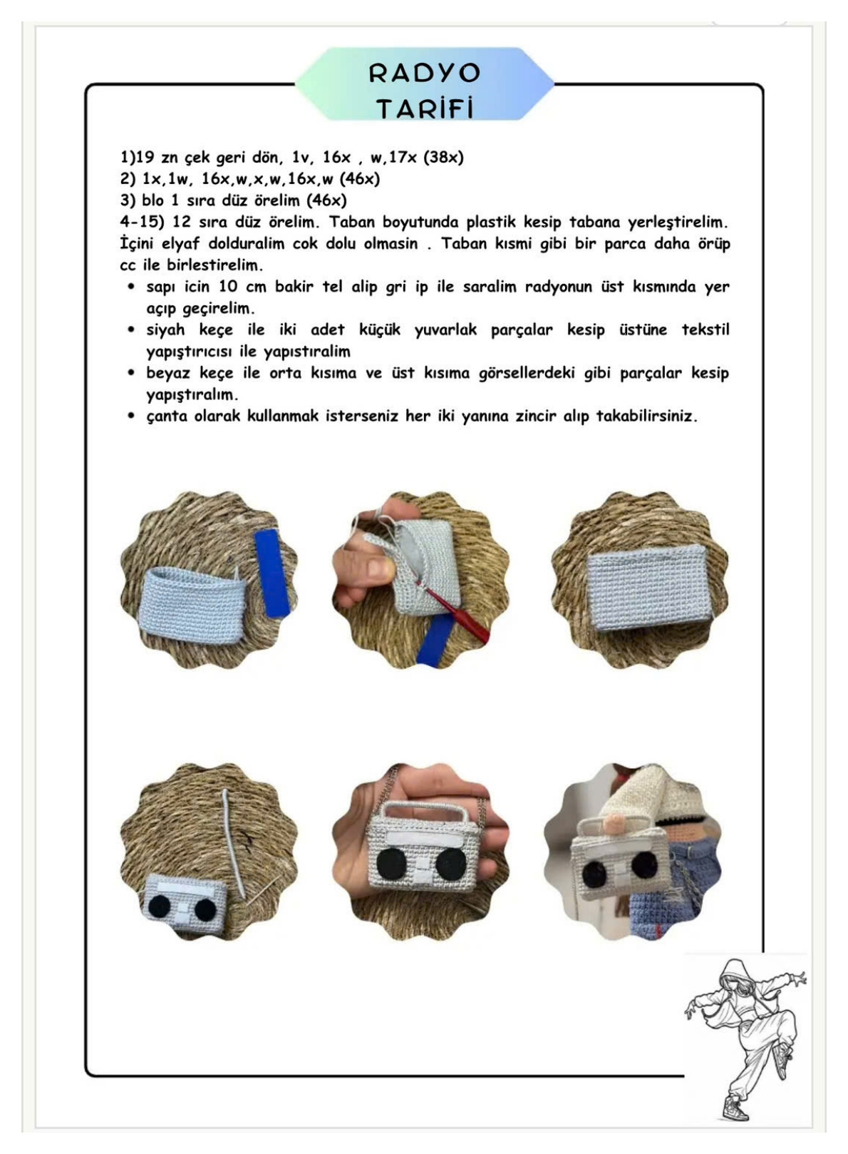 Sasha Doll Tarifi - Amigurumi Bebek Örgü Şeması