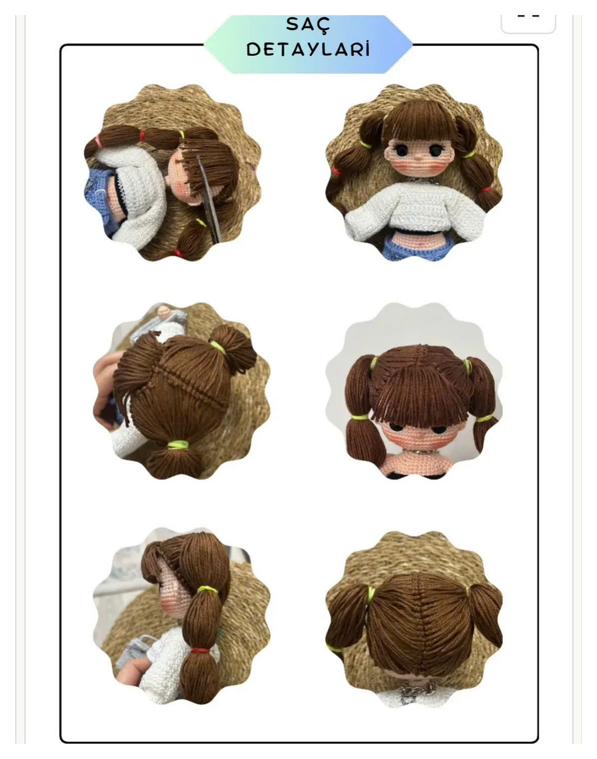 Sasha Doll Tarifi - Amigurumi Bebek Örgü Şeması