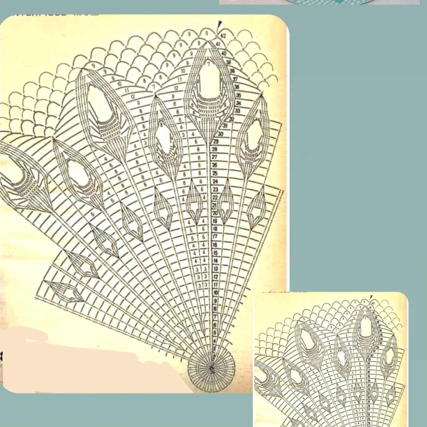 Сборник схем вязания крючком для создания узорных салфеток и мандал